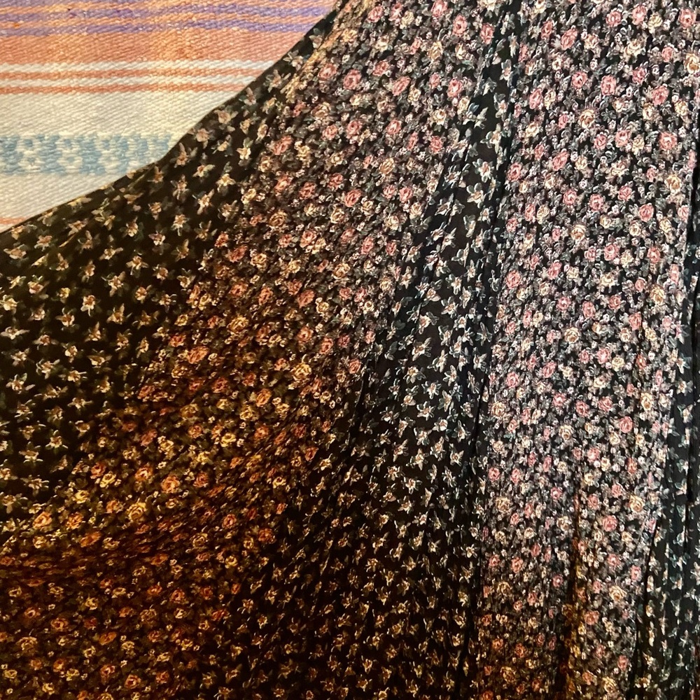 Nostalgia 1990’s Flowy Maxi Dress Fleetwood Mac Stevie Nicks Floral Witchy